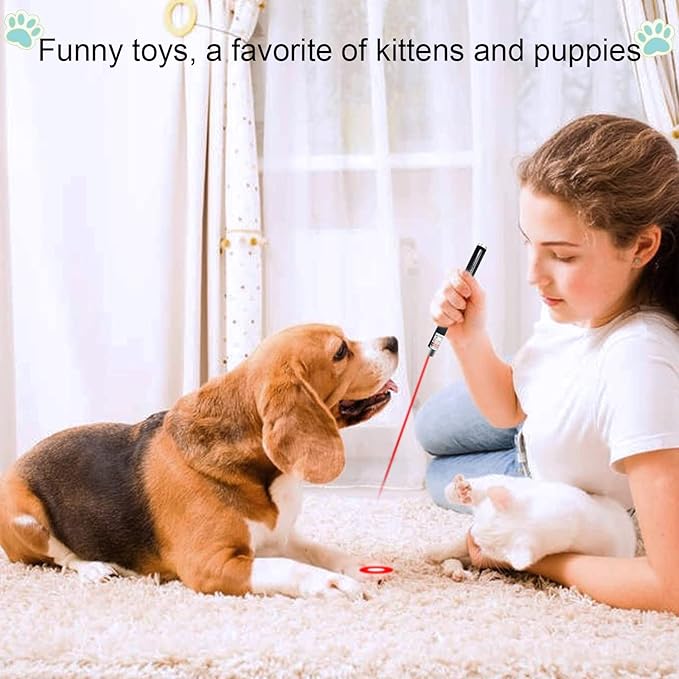 Red Green Violet Pointer for Cats (3 Pack), Pet Light Toys for Kittens and Dogs, Indoor Training and Chaser Toys for Cats.