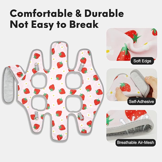 Supet Cat Grooming Hammock, Self-Adherent Cat Wrap for Cutting Nails, Anti-Escape Calming Wrap for Medicine, Nail Clipping, Teeth Brushing, Ear Cleaning