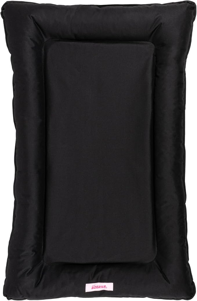 DBD3004E-M Archie 29.5" x 22.5" Traditional Oxford Waterproof Indoor/Outdoor Hand-Washable Memory Foam Camping Pet Bed, Ink