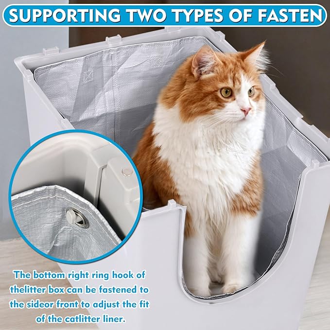Liner F Compatible with Modkat Flip Litter Box - Reusable Liners for Flip Litter Box - Liner F for Cat Litter Box (4 Pack)