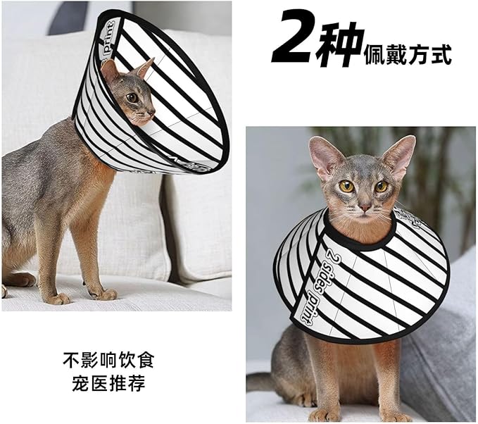 Custom Cat Cone Collar Soft Lick Prevention Pet Recovery Collar for Spay Safety Elizabethan Collar