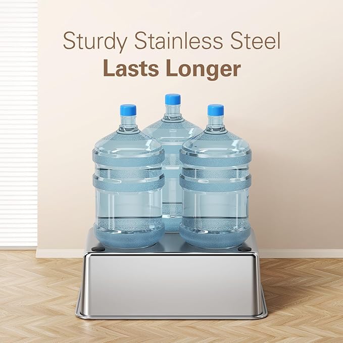 Zarler Stainless Steel Litter Box with Lid, 8” Deep Extra Large Cat Litter Boxes, XL Metal Litter Box for Big Cats with High Sided, Black (Non-Sticky, Easy to Clean, Anti-Urine Leakage)