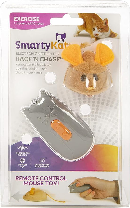 SmartyKat Electronic Motion/Moving Toys for Cats & Kittens, Battery Powered, Mimics Motion of Real Prey, Fun & Interactive Play - Multiple Styles