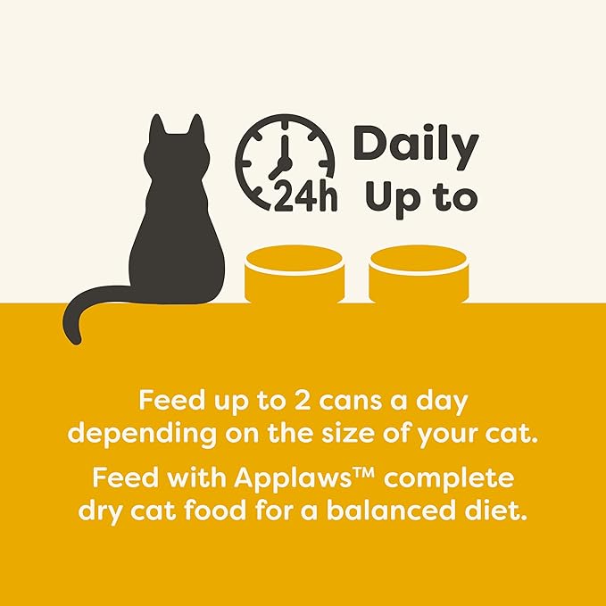Applaws Natural Wet Cat Food in Broth, Limited Ingredient Canned Wet Cat Food, No Additives, Made with Natural Ingredients, Chicken Breast in Broth (6 x 5.5oz Cans)