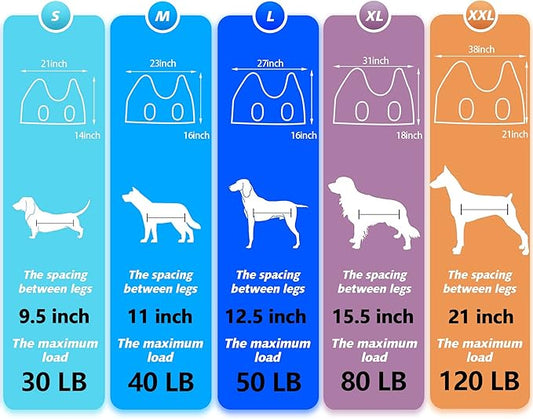 Pet Grooming Hammock for XXL Large Dogs with Nail Clippers/Nail Trimmers/Grooming Scissors, Dog Grooming Harness for Nail Trimming, Pet Grooming Sling Helper