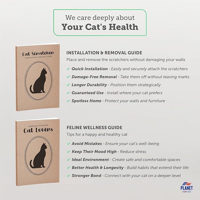 Vertical Wall Scratcher for Indoor Cats β Decorative Hanging Scratching Pad β Rascadores para Gatos β Essential Scratcher for Home β Scratch pad - Ebook for Your Pet's Happiness