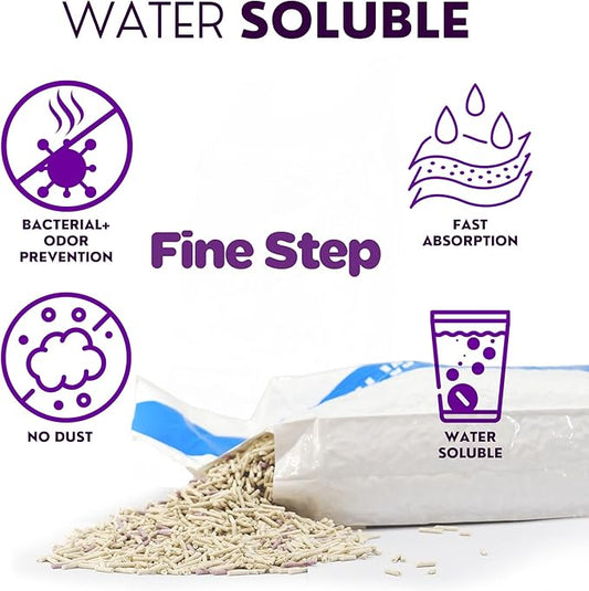 FreshWhisker Tofu Cat Litter, Ultimate Odor Control, Quick and Strong Clumping, Low Dust, Less Tracking, Less Cleanup, Longer Lasting Plant Based 5-in-1 Kitty Litter (Probiotic 16.5 LB Box)