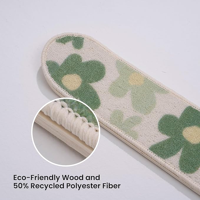 Wall Mounted Cat Scratching Board Skateboard Style (24"x6") - Reusable Wooden Board + Replaceable Cat Scratcher Map with Mounted Setup