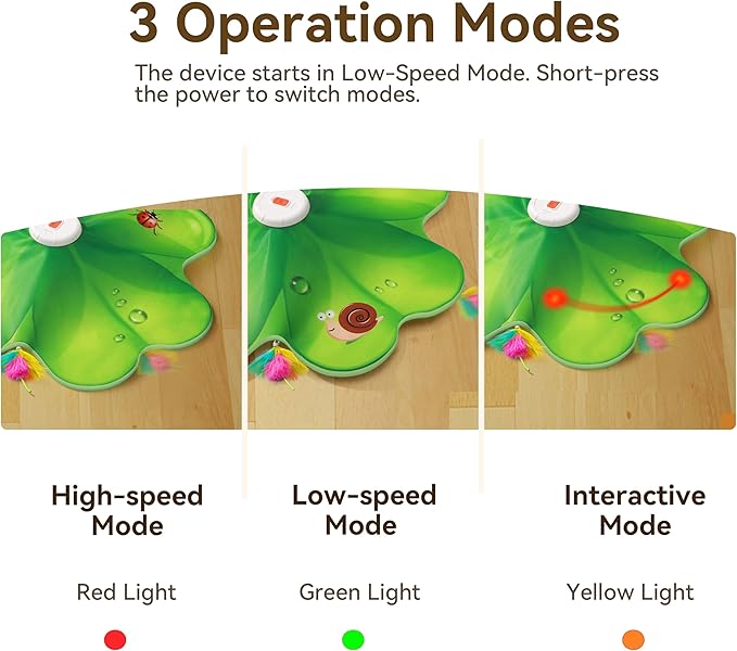 Rechargeable Cat Toys, 2 in 1 Hide and Seek Game Interactive Cat Toy, Movable LED Red Dot, Moving Concealed Feathers, Durable Exercise Toys for Indoor Cats, Bored Adult Cats Wand Toy