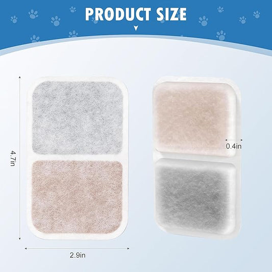 6 Pack Air Purifier Pad for Catit Airsift Jumbo/Regular/Smartsift Litter Box, Dual Action Filter to Keep Catit Litter Box Fresh Smell,Cat Litter Box Filters Pads Replacement…