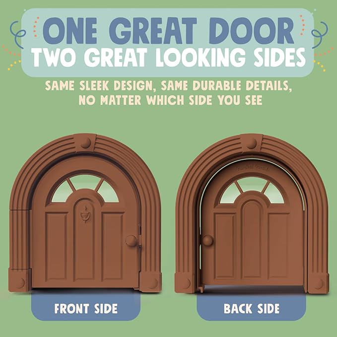 Meow Manor® Cat Door Interior Door - No-Flap, Interior Cat Door for Cats Up to 20 lbs, Easy DIY Setup, Secured Installation in Minutes, No Training Needed…