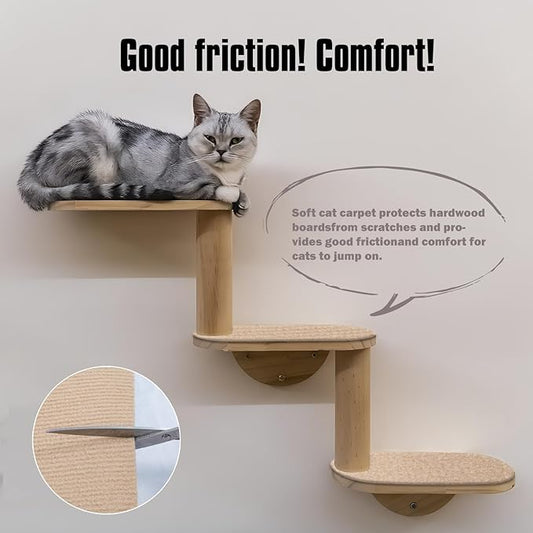 Cat Scratching Mat,Cat Scratch Furniture Protector, Trimmable Self-Adhesive Couch Protector,Carpet Replacement for Tree Shelves, Sofa and Scratching Post(40"x15.8",Khaki)