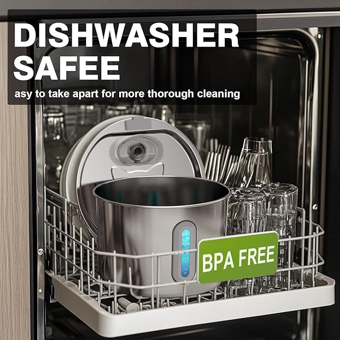 Cat Water Fountain, 74oz/2.2L Cat Fountain for Drinking - Pet Water Fountain Stainless Steel for Cats Inside - Quiet Water Bowl Dispenser - Kitty Drinking Fountains - 8 Filters + 8 Sponges