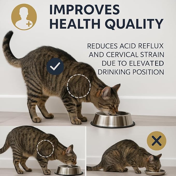 Aqua MINI Portable Pet Water Fountain - Automatic Drinking Bowl for Cats and Dogs - Stainless Steel Faucet - Replaceable Filters - Easy Cleaning - Ideal for Multiple Pets - 1.2L/42 fl oz - Pink