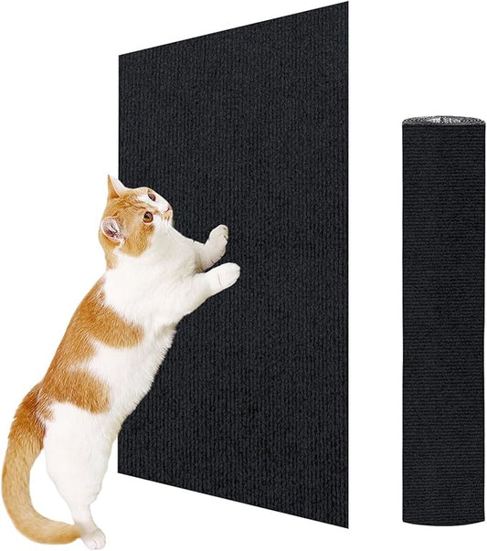 23.6x15.8 Couch Wall Corner Protection for Indoor Cats,Anti Scratch Furniture Protector from Cats Scratching,Trimmable Climbing Cat Scratcher Pad Play Mat Easy Use for Cat Board/Door/Carpet