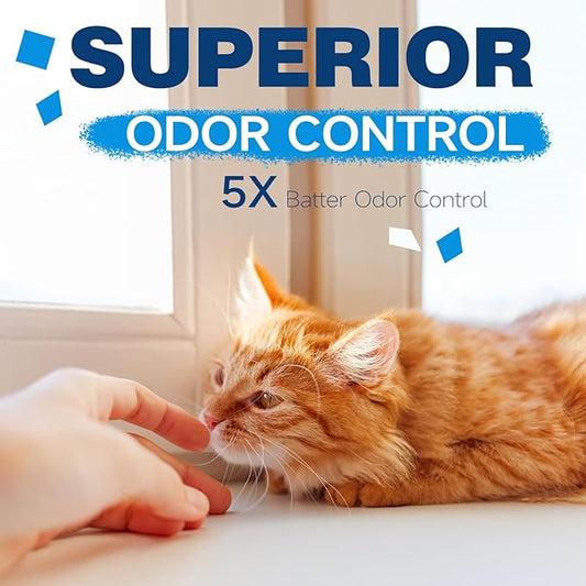 Made4Pets Cat Litter Crystals Odor Control, Kitty Litter Non Clumping No scooping Low Dust, Low Tracking, Lightweight, Dehydrates Waste,– 6.6 lbs (2 x 3.3 lb Packs)