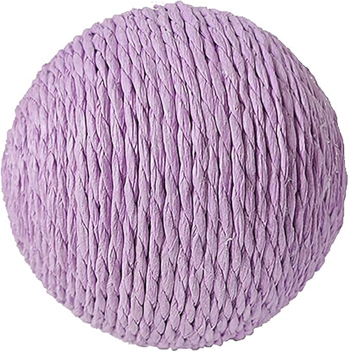 Extra Large 4-Inch Sisal Cat Ball Toy (Purple)