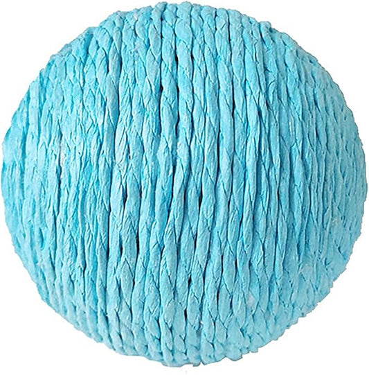 Extra Large 4-Inch Sisal Cat Ball Toy (Blue)