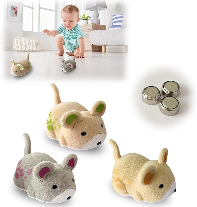 OHGOSH Vibrating Hamster, Electric Walking Hamster Toys, As A Novelty House Pet for Your Child,This Would Also Make Lovely(Children's Version (3 PCS))