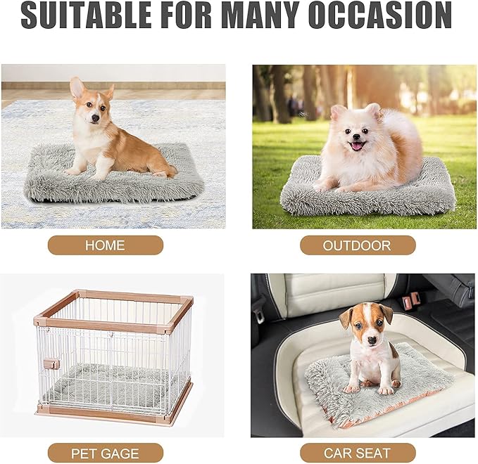 Cat Bed Self Warming, Foldable Self Heated Cat Mat with Removable Cover Heating Pad 24 x 20 inch Extra Warm Thermal Pet Pad for Indoor Outdoor Cats, Non-Slip Bottom Washable Non Electric, Khaki