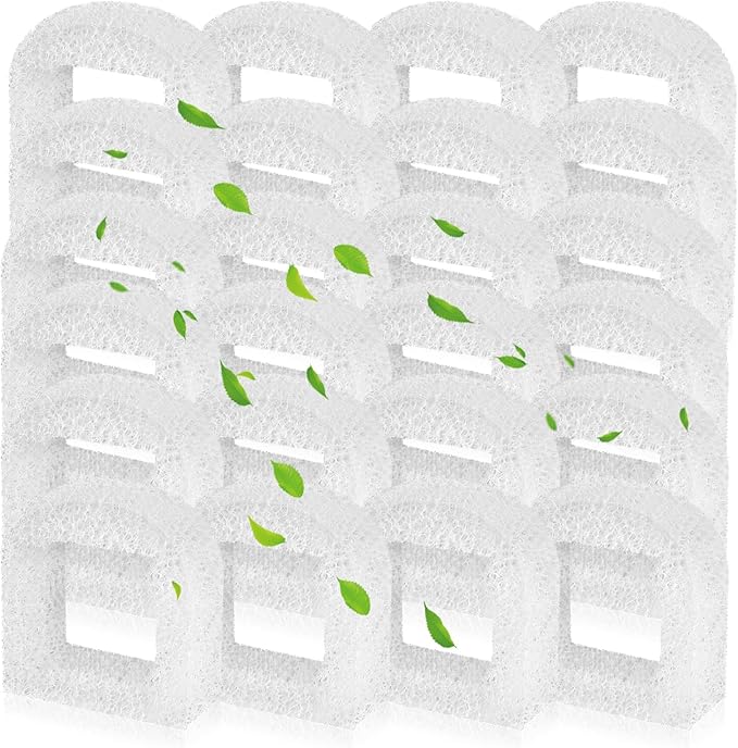Cat Water Fountain Filters, 24 Pack Pet Fountain Replacement Foam Sponge Pre-Filters Fit for Multiple Ceramic and Stainless Steel Pet Fountains