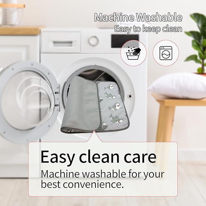 NACOCO Summer Pet Cooling Mat - Cat Dog Cushion Pad Sleeping Cool Sharks Comfortable Soft for Pets Kids and Adults (Grey Shark, L)