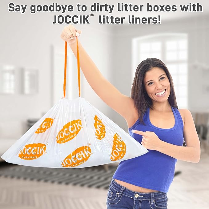 Cat Litter Bags for Automatic Litter Box Liners Compatible with MeoW SC01/C02/LR01, Waste Bags for X & MAX, 22" 12.8" 50 Count