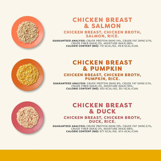 Applaws Natural Wet Cat Food in Broth, Limited Ingredient Canned Wet Cat Food, No Additives, Made with Natural Ingredients, Chicken Selection in Broth Cans (36 x 2.47oz Cans)