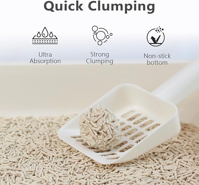Tofu Cat Litter - Strong Clumping, Ultra Absorbent, Odor Control, Flushable, Low Tracking, Low Dust Tofu Litter Pellets - 3 Packs/18LB (Original Flavor)