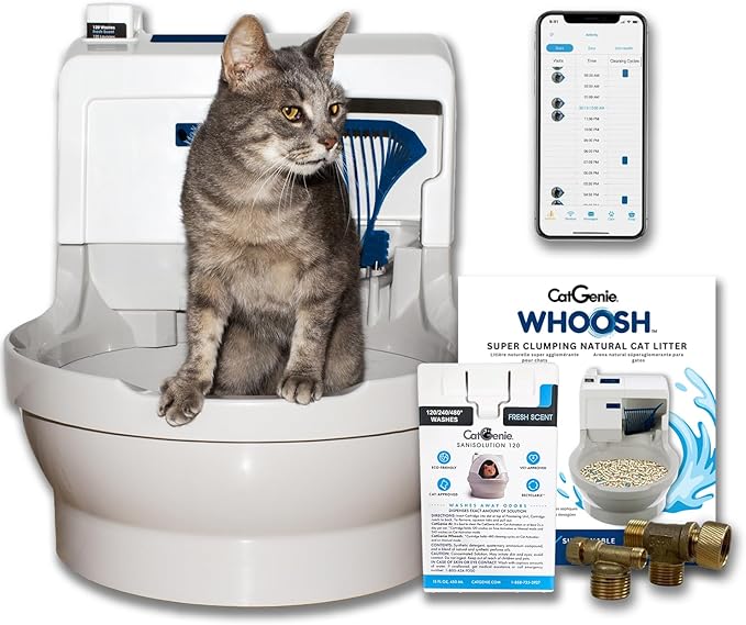 CatGenie Whoosh Self-Cleaning Cat Litter Box-New