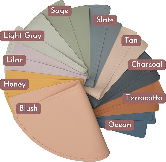 Waterproof Silicone Pet Food Mat - Non-Slip, Spill-Proof Feeding Mats for Floors, Raised Edge Design, Easy-to-Clean Mat for Dog & Cat Bowls, 21" Across x 10.5" Deep, Medium-Terracotta