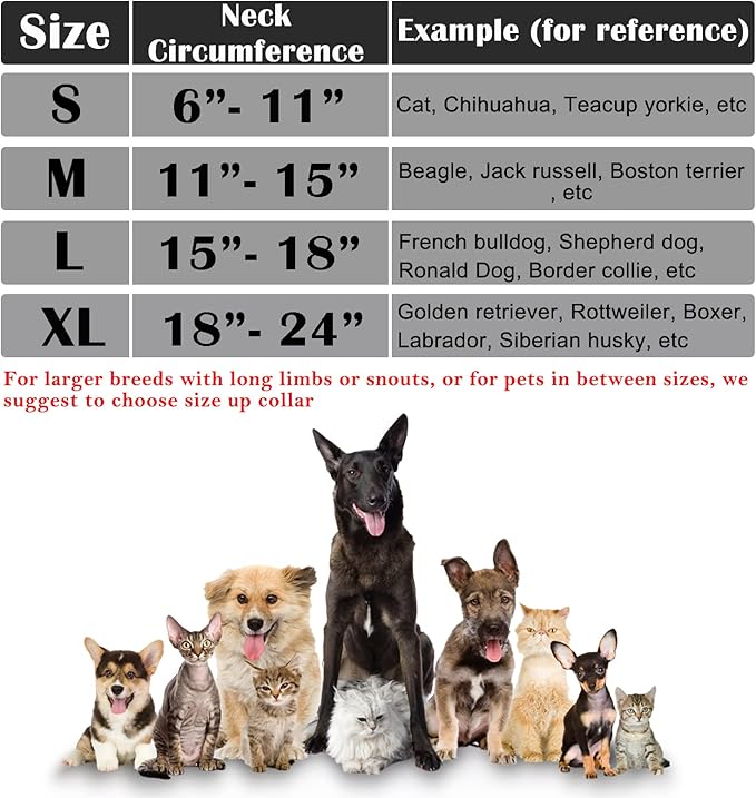 Katoggy Protective Inflatable Recovery Collar, Soft Blow-up Dog Cone Collar, Pet Donut Cone Collar, Comfy Elizabethan Collar After Surgery for Large Dog to Prevent from Biting & Scratching