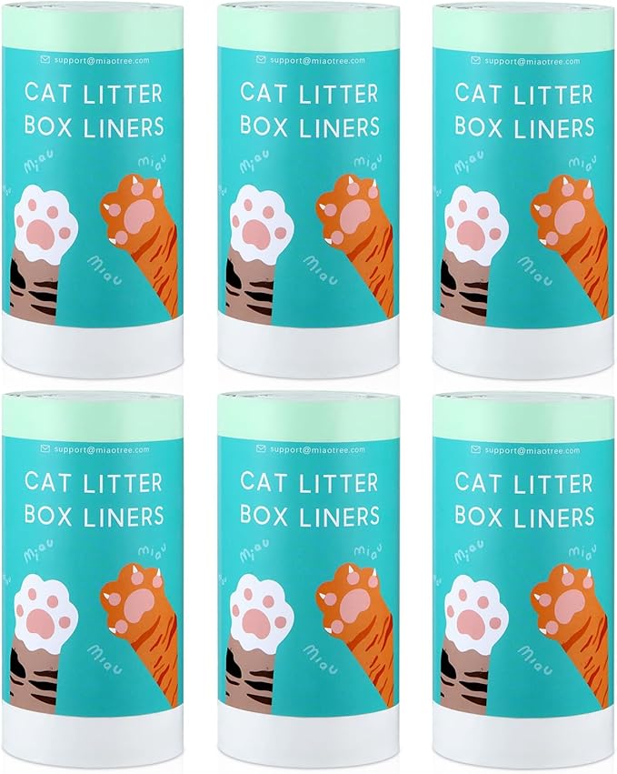 120 Count Self-Cleaning Litter Box Liner Bags for PURA X MAX, Pet Waste Replaced Trash Bags with Drawstring for Automatic Cat Litter Box -21" x 11"