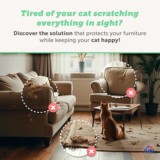 Vertical Wall Scratcher for Indoor Cats β Decorative Hanging Scratching Pad β Rascadores para Gatos β Essential Scratcher for Home β Scratch pad - Ebook for Your Pet's Happiness