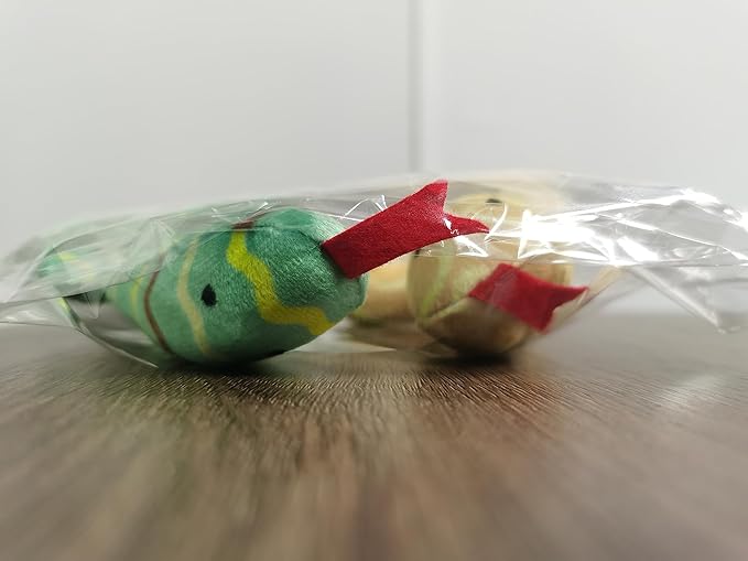 YUDANSI Cat Catnip Snake Toys for Indoor Cats, Snaky Toy 2 Pack for Kitten Play, Soft Plush Toy for Kitty Kicking Chewing and Teeth Cleaning, Interactive Colorful Simulation Toy for Pets Indoor
