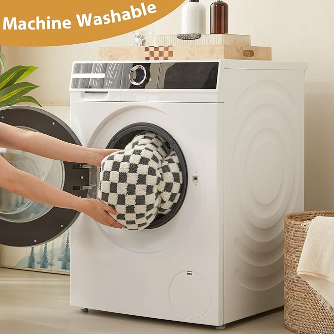 BFPETHOME Donut Dog Bed Medium Size Dogs, Cute Medium Dog Bed for Puppy and Kitten, Round Calming Pet Beds with Non-Slip Bottom, Machine Washable,27inch, Grey