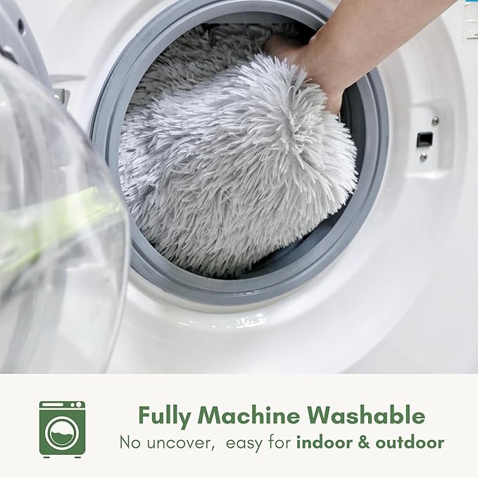 Self Warming Mat, 24''*20'' Non-Skid Thermal Pet Mat, Washable Outdoor Insulation for Cat House, Carrier Cat Bed, Gray