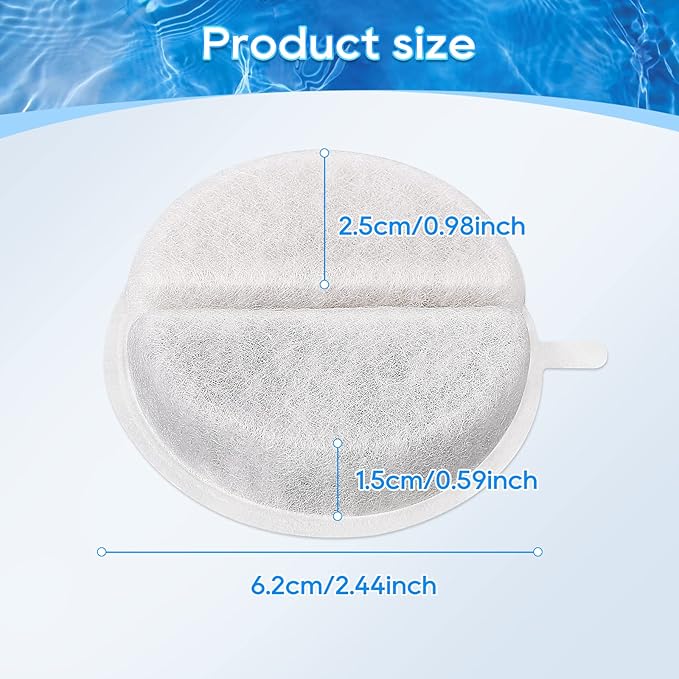 Cat Fountain Filter Replacement, 4 Pack Pet Water Fountain Filters, Cat Water Fountain Filter for Lite & Premium 84oz 2.5L Drinking Automatic Pet Fountain