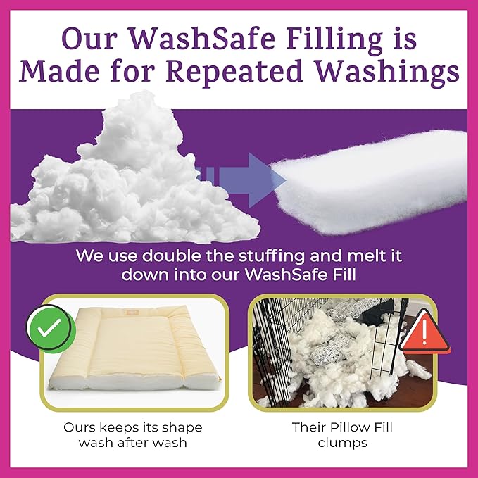 Pet Dreams Dog Crate Pad - Washable Kennel Mat, Crate Pads for Dog Cages, Non-Toxic, Flat Indoor Cat Bed, Fits iCrate 18, 24, 30, 36, 42, 48 Inches (Khaki, X Small, 18")