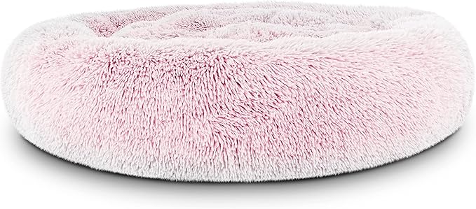 The Dog’s Bed Sound Sleep Original Calming Dog & Cat Bed, Anti-Anxiety Plush Faux Fur Donut Nest Snuggler, with Removable Cover, Veterinary Approved