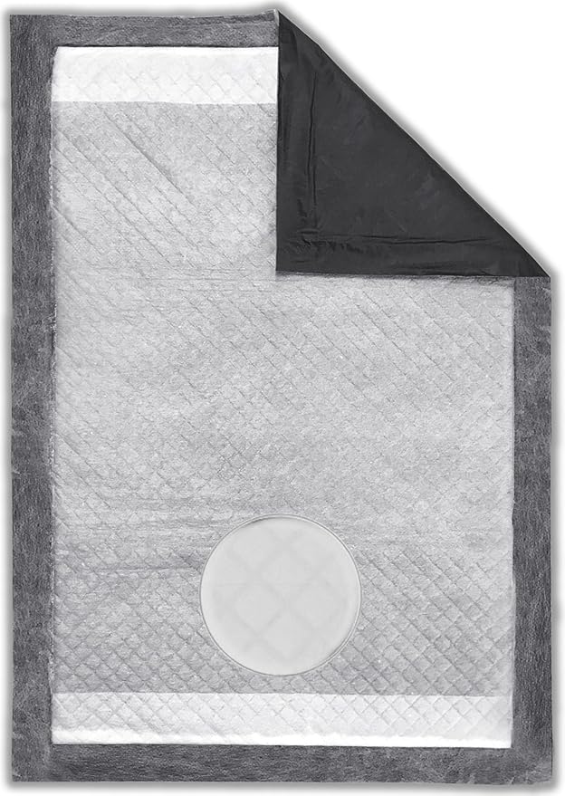 Paw Inspired Cat Pads, Generic Refills for Tidy Cats Breeze Litter Box System, Disposable Kitty Litter Liners for Easy Cleaning, Super Absorbent Pee Pads, 16.9 x 11.4 Inch (Carbon, 80 Count)