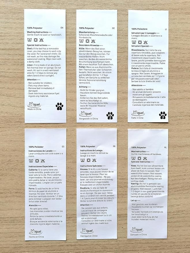 Miguel Medium Small Dog Bed with Washable Removable Cover - Rectangle Pet Bed for Indoor Cats with Bolster Soft Cuddle Bed for Puppies with Supportive Side Wall Slip-Resistant Bottom, Blue 25 Inches