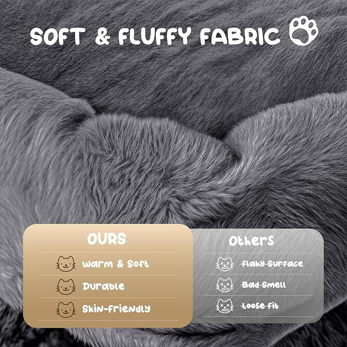 MoNiBloom 54 Inch Cat Tree Tower for Indoor Cats Large Adults, Cat Tower with Scratching Post, Multi-Level Furniture Activity Center with Cat Condo Pet Play House, Smoky Grey