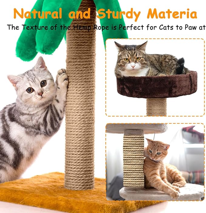 AccEncyc Jute Cat Scratch Post Rope 1/6" mm Diameter 328 FT Natural Hemp Cat Tower Repair Rope