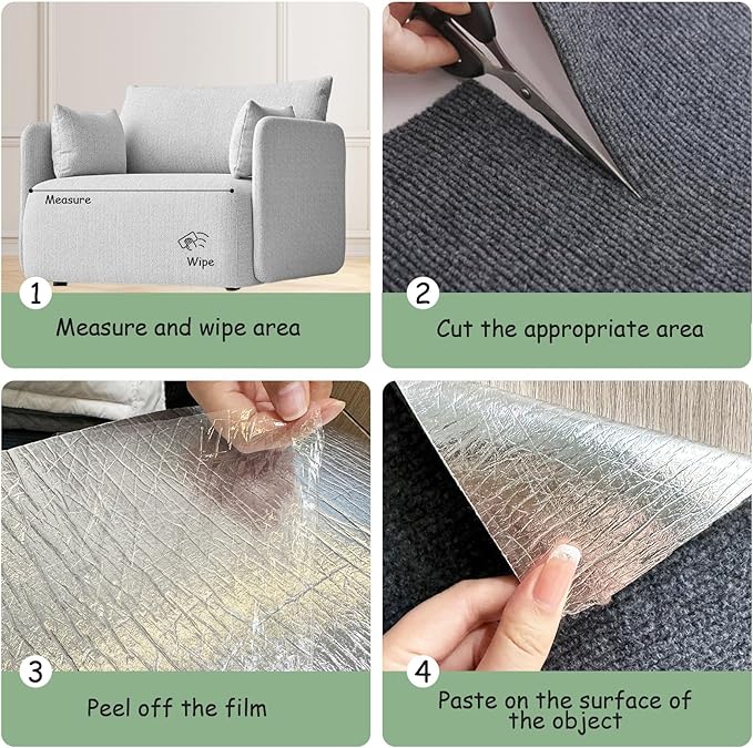 Furniture Pet Protectors Sofa Protector for Cats Couch Corner Protectors for Cat Scratch Furniture Protector Corner Grey 15.8"×23.6"