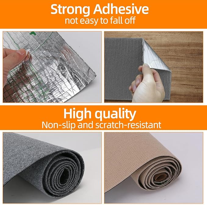 Cat Scratch Mat 120 "x15.8, Cat Scratch Sofa Furniture Protector, Trimmable Self-Adhesive Cat Scratch Pad for Decorating Cat Towers, DIY Cat Tree Shelf, Walls and Climbing Frames (Beige)