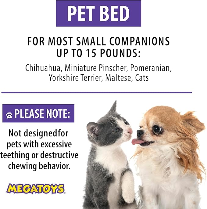 Elvis Plush Car Pet Bed – Pink Pet Bed with Musical-Design Pillows and Elegant Car Styling