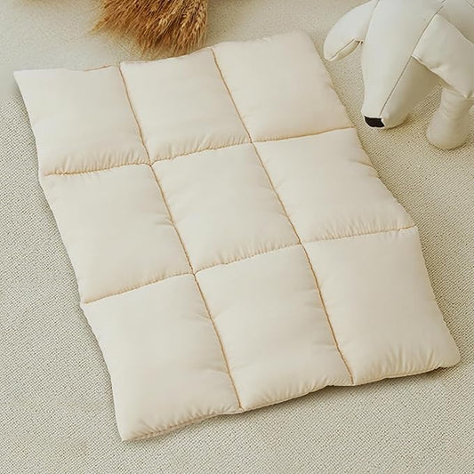 Pets Accessories for pet Bag, Pet Dog Bed, Dog Sleeping Mat, Breathable Warm Pet Beds Cushion for Small Dogs Cat(Grey, Cushion) (Beige)