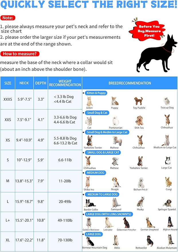 XXS Soft Dog Cone Collar Alternative to Stop Licking, Comfy E Cones for Small Dogs After Surgery, Comfortable Elizabethan Recovery Head Ecollars of Shame, XL Pet Neuter Neck Collars Anti Licking