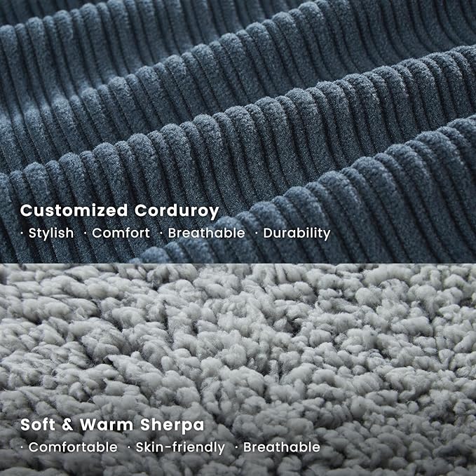 Miguel Washable Dog Bed for Medium Small Dogs, Calming Cuddle Cat Sofa Bed with High Sides, Rectangle Cat Beds for Indoor Cats Dog Bed with Anti-Slip Bottom, Blue 25 Inch